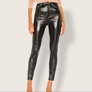 New Free People Phoenix Coated Skinny Jeans Sz 27